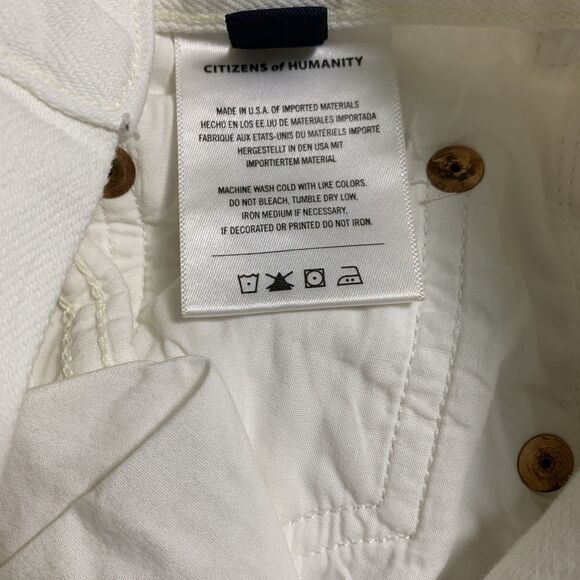 Citizens Of Humanity White Wide Leg Jeans - Picture 8 of 8